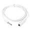 Conwork 2-Pack 3.5mm 4-Pole Male to Female Auxiliary Audio Cable for Headphones, 3.3 Feet, White