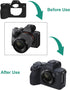 Digital Camera Case for Sony A7 IV, Anti-Scratch Soft Silicone Protective Skin Case Cover - Black