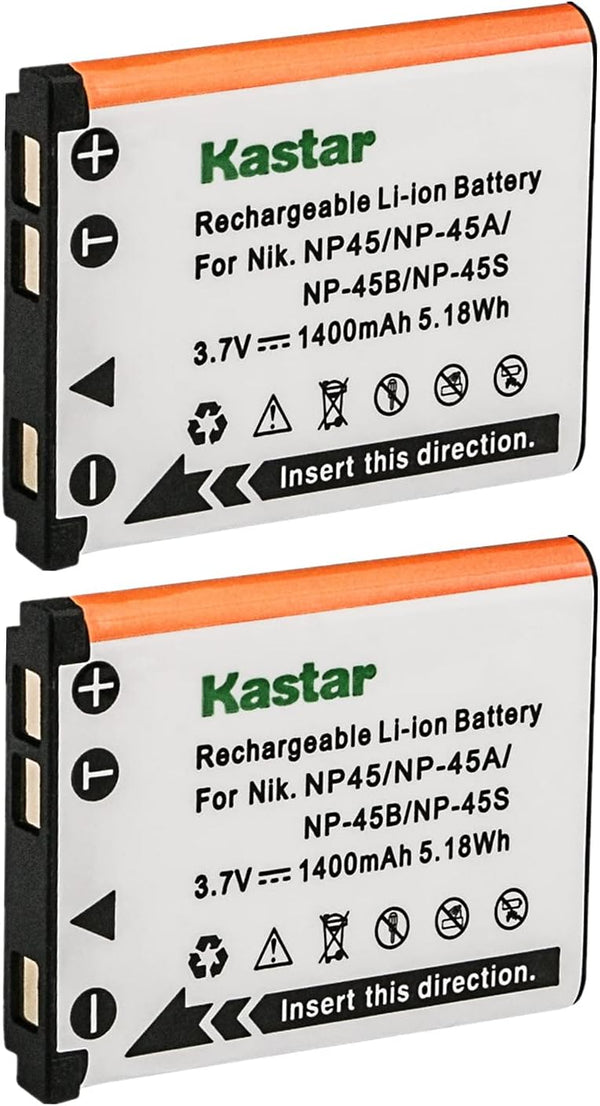 Kastar Battery (2-Pack) for Fujifilm FinePix XP20 XP22 XP30 XP50 XP60 XP70 XP80 XP90 T350 T360 T400 T500 T510 T550 T560