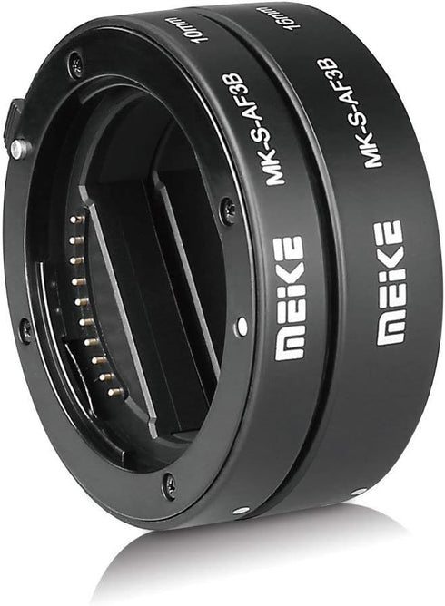 MEIKE MK-S-AF3B Auto Focus Macro Extension Tube Adapter Ring 10mm 16mm for Sony E-Mount Mirrorless Cameras