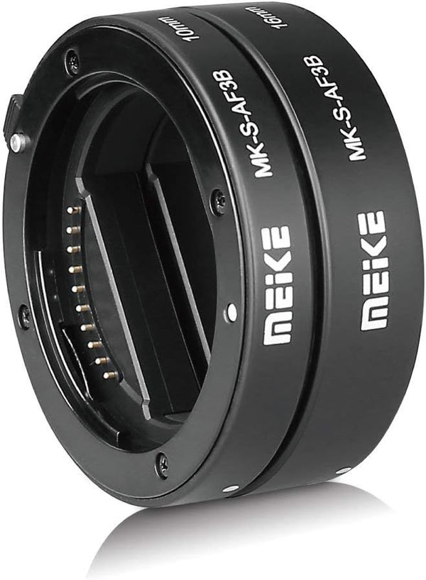 MEIKE MK-S-AF3B Auto Focus Macro Extension Tube Adapter Ring 10mm 16mm for Sony E-Mount Mirrorless Cameras