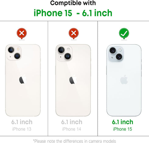 Christmas Clear Phone Case for iPhone 15, Gingerbread Man Pattern Case Cover Soft TPU Protective Slim Shockproof Cover Boys Girls Phone Case for iPhone 15 6.1 Inch