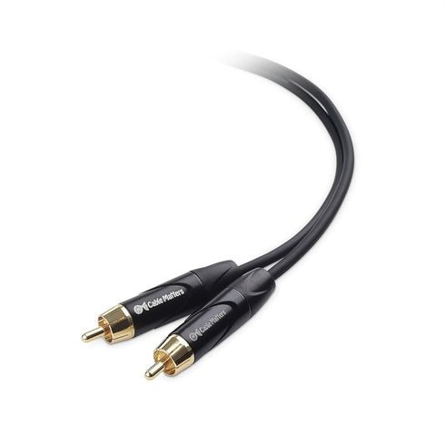 Cable Matters Dual RCA to XLR Stereo Audio Splitter Cable - 10 ft / 3m in Black