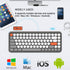 FELICON Wireless Bluetooth Keyboard, Portable Mini 84-Key Typewriter Keyboard for Android, iPad, Windows, Dark