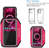 JEMACHE Armband for Galaxy S10+ S9+ S8+, Gym Running Workouts Arm Band with Key Holder, Rose