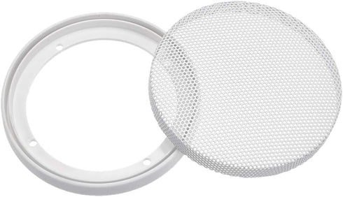 uxcell Speaker Grill Cover 3 Inch, 106.5mm Mesh Decorative Circle Subwoofer Guard Protector - White 2pcs