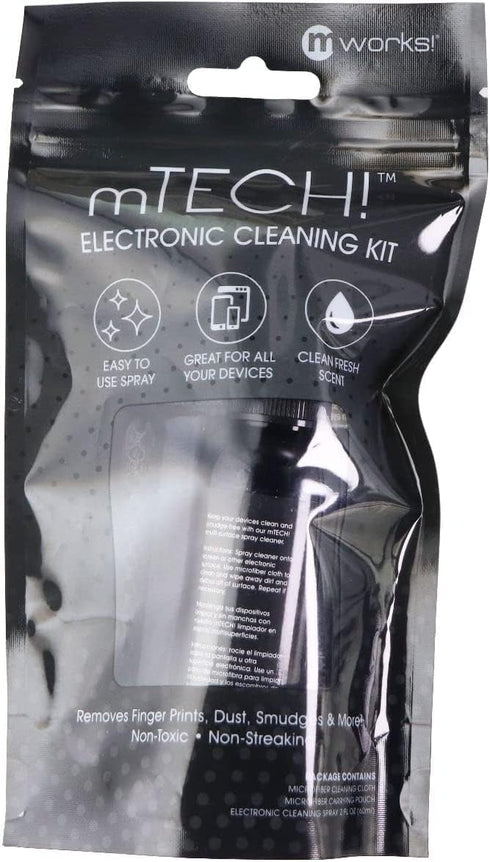 mTech! Electronic Cleaning Kit with Spray Bottle & Cloth, Travel Size Screen Cleaning Kit for All Tech