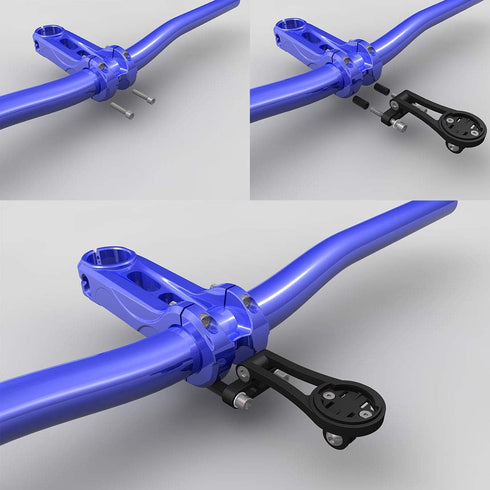 Adjustable Out Front Bike Computer Mount for Garmin Edge GoPro 25 130 200 500 510 520 800 810 820 1000 1030