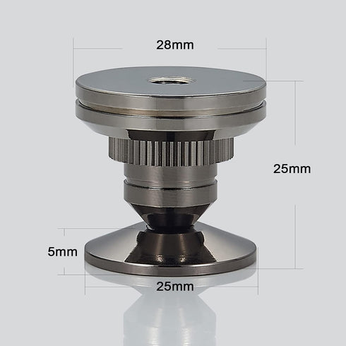 Speaker Spikes Floor Protectors 4pcs - Adjustable Shockproof Isolation Stand Feet for HiFi Amplifier, Subwoofer