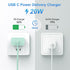 for iPhone Charger Fast Charging, MFi Certified 20W USB C Wall Charger with 6FT USB C to Lightning Cable