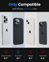 OuXul 13 6.1 inch(Black) Designed for iPhone Pro Case,Shockproof Liquid Silicone Protective Phone Case with Soft
