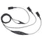 VoiceJoy Call Center Headset Quick Disconnect Cable Y Splitter Adapter for Training Center Compatible with Plantronics