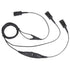 VoiceJoy Call Center Headset Quick Disconnect Cable Y Splitter Adapter for Training Center Compatible with Plantronics