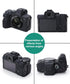 Digital Camera Case for Sony A7 IV, Anti-Scratch Soft Silicone Protective Skin Case Cover - Black
