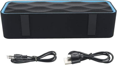Wireless Bluetooth Speaker - AUX/USB/TF Card Slot, Outdoor Portable Stereo with HD Audio, Enhanced Bass, Dual-Driver,