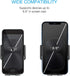 X5 Motorized Qi Car Mount - 15W/7.5W Wireless Charging, Auto Sensing Clamping for iPhone, Android & Galaxy Smartphones