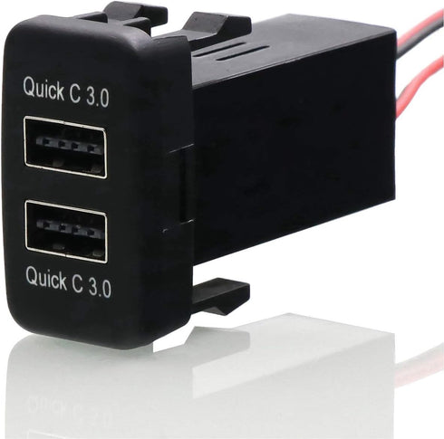 QC3.0 Dual USB Power Socket Quick Charge Car Charger USB Adapter for Smart Phone PDA Android GPS
