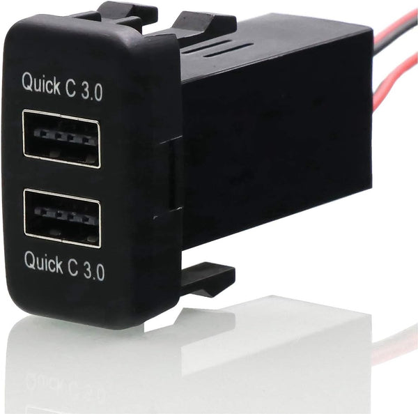 QC3.0 Dual USB Power Socket Quick Charge Car Charger USB Adapter for Smart Phone PDA Android GPS