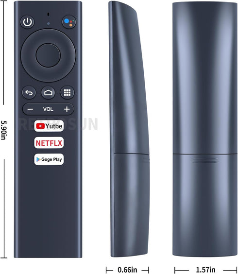 PZL Replacement for Ematic Android TV UHD 4K Streaming Box Voice Bluetooth Remote Control AGT419 AGT418