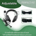 SHIQUN Two Way Radio T465 Overhead Headsets with Boom Mic, Noise Cancelling Adjustable for Gym VOX-PTT On-Ear