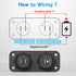 Cigarette Lighter Socket Qidoe 12V Splitter Panel, 78W Dual USB C PD&QC3.0 Car Charger Socket with ON/Off Switch