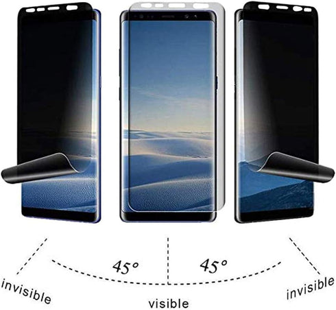 Macosen Galaxy S8 Privacy Screen Protector, 2-Way Anti Spy, Scratch Resistant Full Adhesive Coverage for Samsung Galaxy