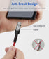 JSAUX 6.6FT USB C to Micro USB Cable, Braided Charger & Sync for MacBook, Galaxy S8/S9/S10, Pixel 3 XL & more - Red/2M