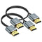 Twozoh Flexible & Slim HDMI Cable 1.6FT 2 Pack, Ultra Thin HDMI