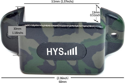 HYS Universal Single Side Radio Bracket Mounting with Screws for Baofeng UV-5R 888S Handheld Marine Radio (2pcs)
