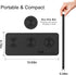 Triple Wireless Charger Pad - 15W Fast Charging Station for Apple iPhone 16/15/14/13/12 Pro/Max/Plus, AirPods,