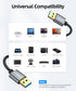 3.0 1FT 5Gbps SUNGUY USB Cable, USB Type A Male to Type A Male, Transfer Rate Up to Cable Compatible with Printers