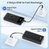 HETP 10800mAh QC4.0+PD 25W Bank,6 Pack 16/15/14/13, Portable Charger Fast Charging USB C Power Outputs LCD Display