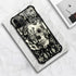 ZHEGAILIAN Victorian Gothic Lace Skull Case for iPhone 13 Pro Max, Tempered Glass Back + Soft Silicone TPU Protection