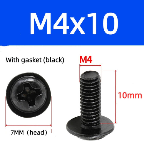 Impnit 20 M4x10mm 75x75mm 100x100mm M4 10mm PCS Vesa Screws, VESA Compatible TV/Monitor Wall Mount Screws