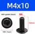 Impnit 20 M4x10mm 75x75mm 100x100mm M4 10mm PCS Vesa Screws, VESA Compatible TV/Monitor Wall Mount Screws