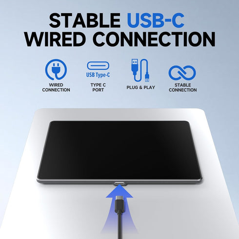 Homiguar 10 11, 3-in-1 Wired Bluetooth Trackpad for Windows & Connectivity Modes,High Precision Control, Portable
