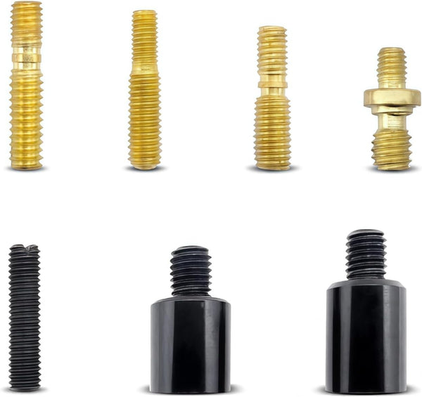 Fiknonk 7 PCS Car Antenna Screws Adapter Kit, Waterproof Billet Adapters, Metal Bullet