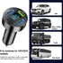 4 Ports USB Car Charger, 66W Super Fast Charging USB QC 3.0 Adapter with LED Voltmeter for Most Cell Phones