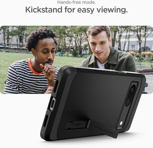 Spigen Tough Armor Case for Pixel 7 (2022) - Black, Durable Protection & Stylish Design.