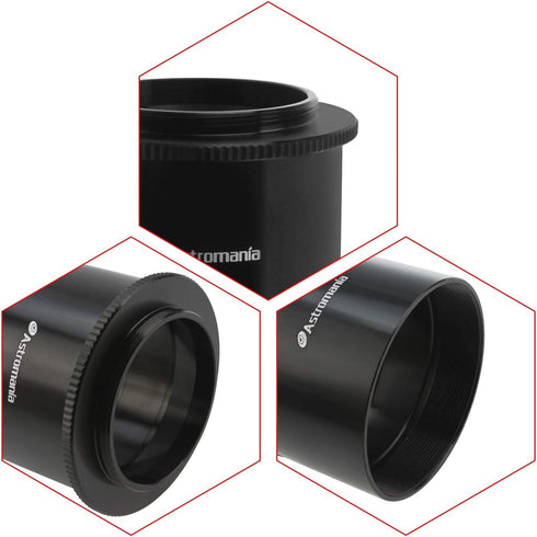 Astromania 2" T-2 Focal Camera Adapter for SLR Cameras - Attach Your Camera to The Telescope
