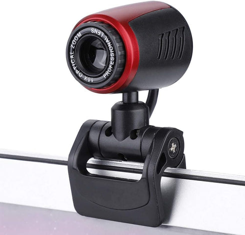 ASHATA Webcam for Computer, 0.3MP 360 Degree Web Camera Cam with Mic for