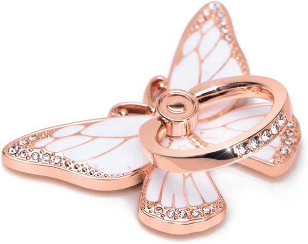 Butterfly Cell Phone Ring Grip Holder, 360 Degrees Rotation Stand for iPhone and Android Phones