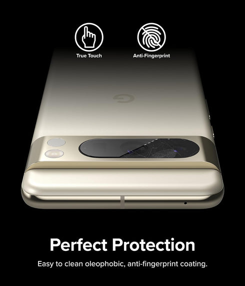 Ringke Camera Glass for Google Pixel 8 Pro - Multi-Layer Tempered Glass Lens Protector, 3 Pack.