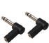 1/4 Inch TRS to 3.5mm Right Angle Adapter, 6.35mm Male to 3.5mm Female Stereo Headphone Connector (2PCS)