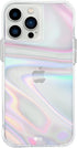 Case-Mate Soap Bubble Luxury Phone Case for iPhone 13 Pro Max, 10ft Drop Protection, Wireless Charging, Iridescent