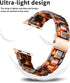 Bestig Compatible with Resin Apple Watch Band 38mm 40mm 41mm 42mm, Stainless Steel Buckle Waterproof Strap