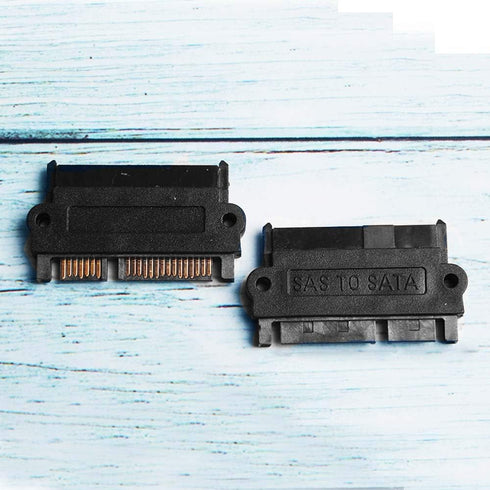 2Pcs Main Board Small Port SAS Hard Disk Adapter, SFF-8482 to SATA 22 Pin Adapter Card