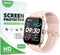 6 Pack Screen Protector for IDW13 / IDW15 / IDW19 Smart Watch, Full Coverage Clear TPU Film Compatible