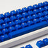 PBT Double Shot Blue Keycaps Set, Cherry Profile Translucent Keycaps, 114 Keys Fit for 60% 65% 95% Mechanical Keyboards