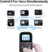 Smart Wireless Remote Control for GoPro: Camera Controller for Hero 12/11/10/9/8 with LCD Display and Wrist Strap